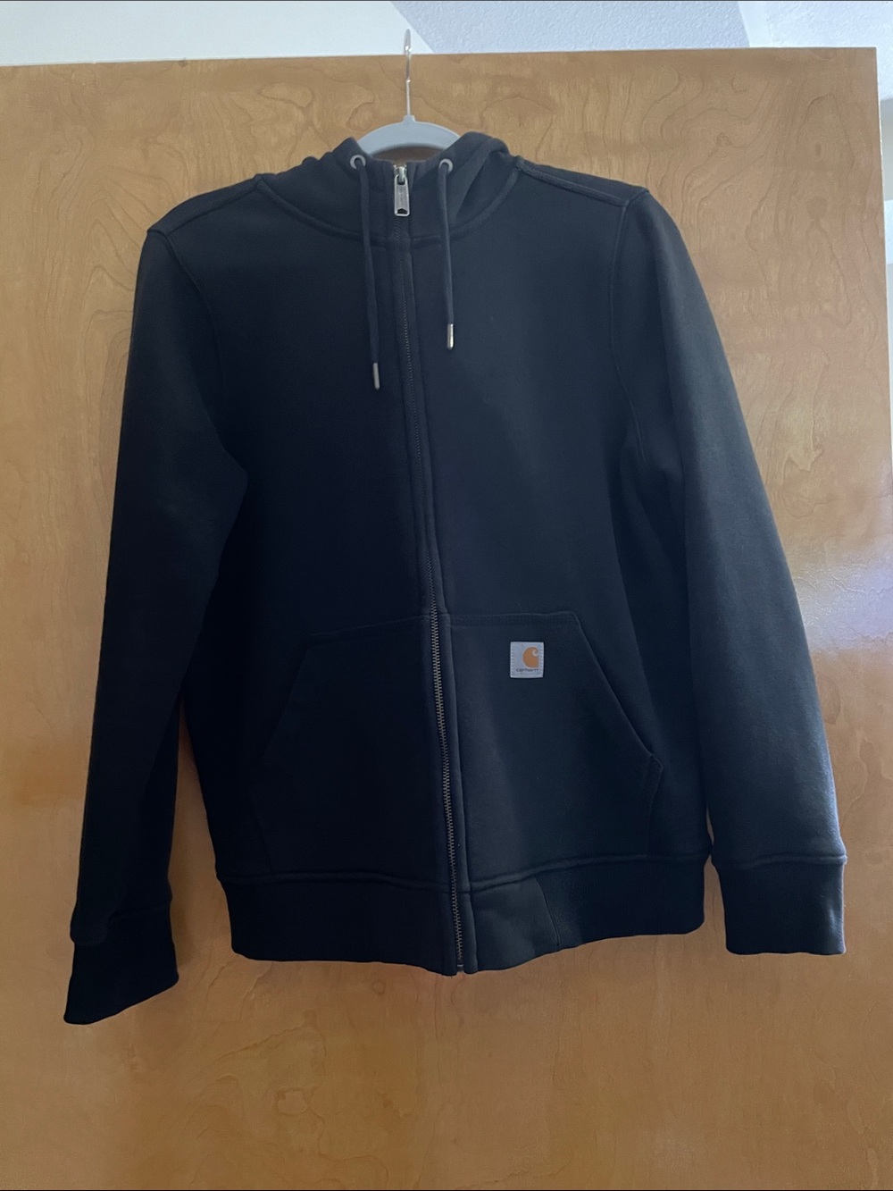 Carhartt Kids Black Full-Zip Hooded Sweatshirt